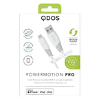 PowerMotion Pro - USB-A to MFI Cable (USB 2.0, 1.2m) - White