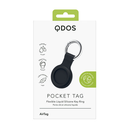 PocketTag Key Ring for AirTag x 1 - Black