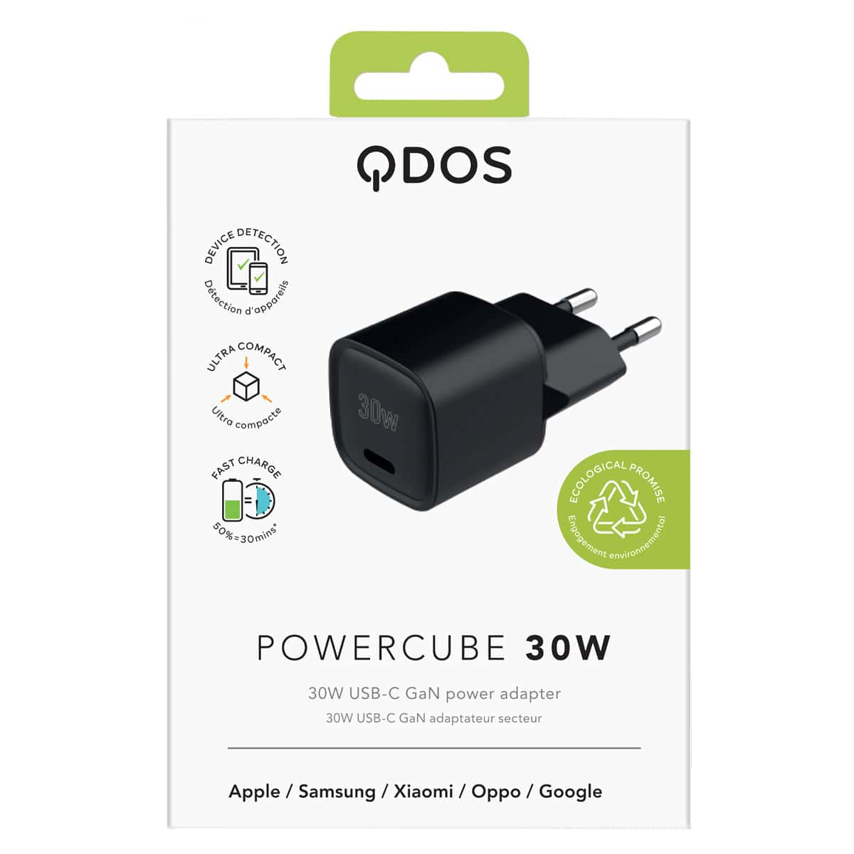 PowerCube MINI 30 30W Power Adapter - Black