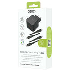 PowerCube TRIO 45W Power Adapter (EU Plug) - Black