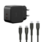 PowerCube TRIO 45W Power Adapter (EU Plug) - Black