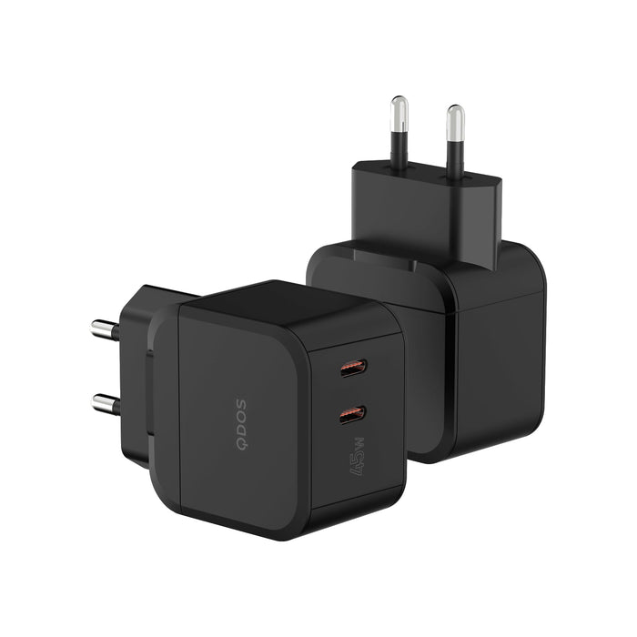 PowerCube TRIO 45W Power Adapter (EU Plug) - Black