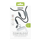 PowerLoop Lanyard - 2-in-1 Lanyard & USB-C Cable - Black