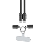 PowerLoop Lanyard - 2-in-1 Lanyard & USB-C Cable - Black