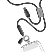 PowerLoop Lanyard - 2-in-1 Lanyard & USB-C Cable - Black