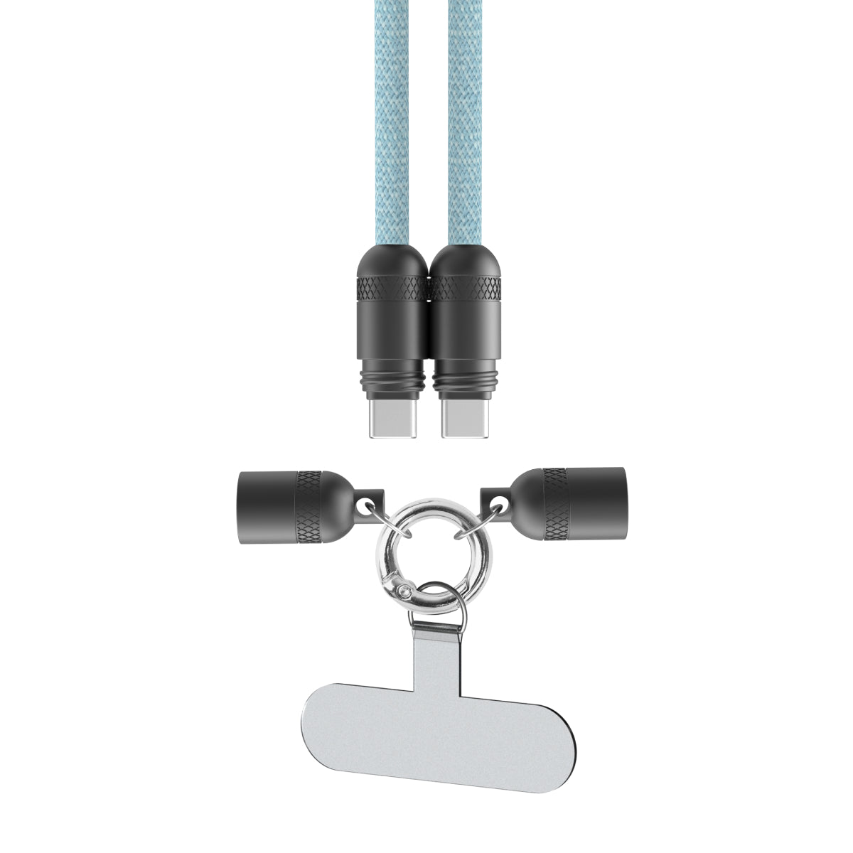 PowerLoop Lanyard - 2-in-1 Lanyard & USB-C Cable - Blue