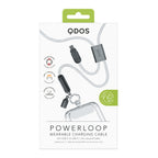 PowerLoop Lanyard - 2-in-1 Lanyard & USB-C Cable - White