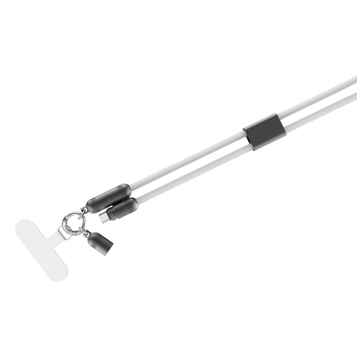 PowerLoop Lanyard - 2-in-1 Lanyard & USB-C Cable - White