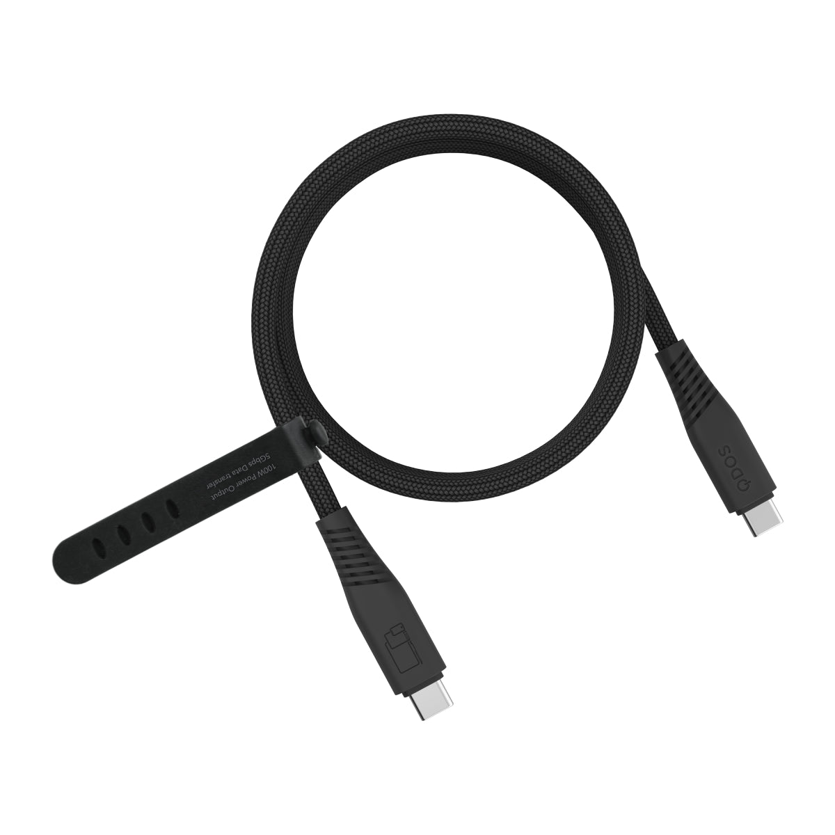 PowerMotion Pro - USB-C to USB-C Cable (USB 3.0, 1.2m) - Black