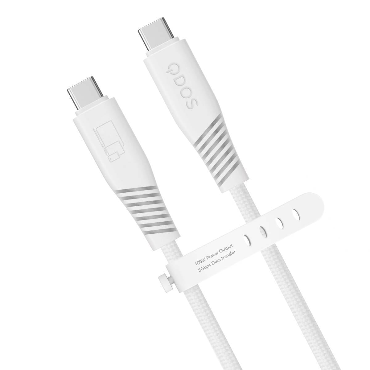 PowerMotion Pro - USB-C to USB-C Cable (USB 3.0, 1.2m) - White