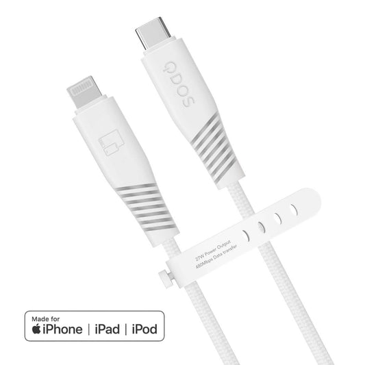 PowerMotion Pro - USB-C to MFI Cable (USB 2.0, 1.2m) - White