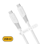 PowerMotion Ultra - USB-C to USB-C Cable (USB 4.0, 2m) - White