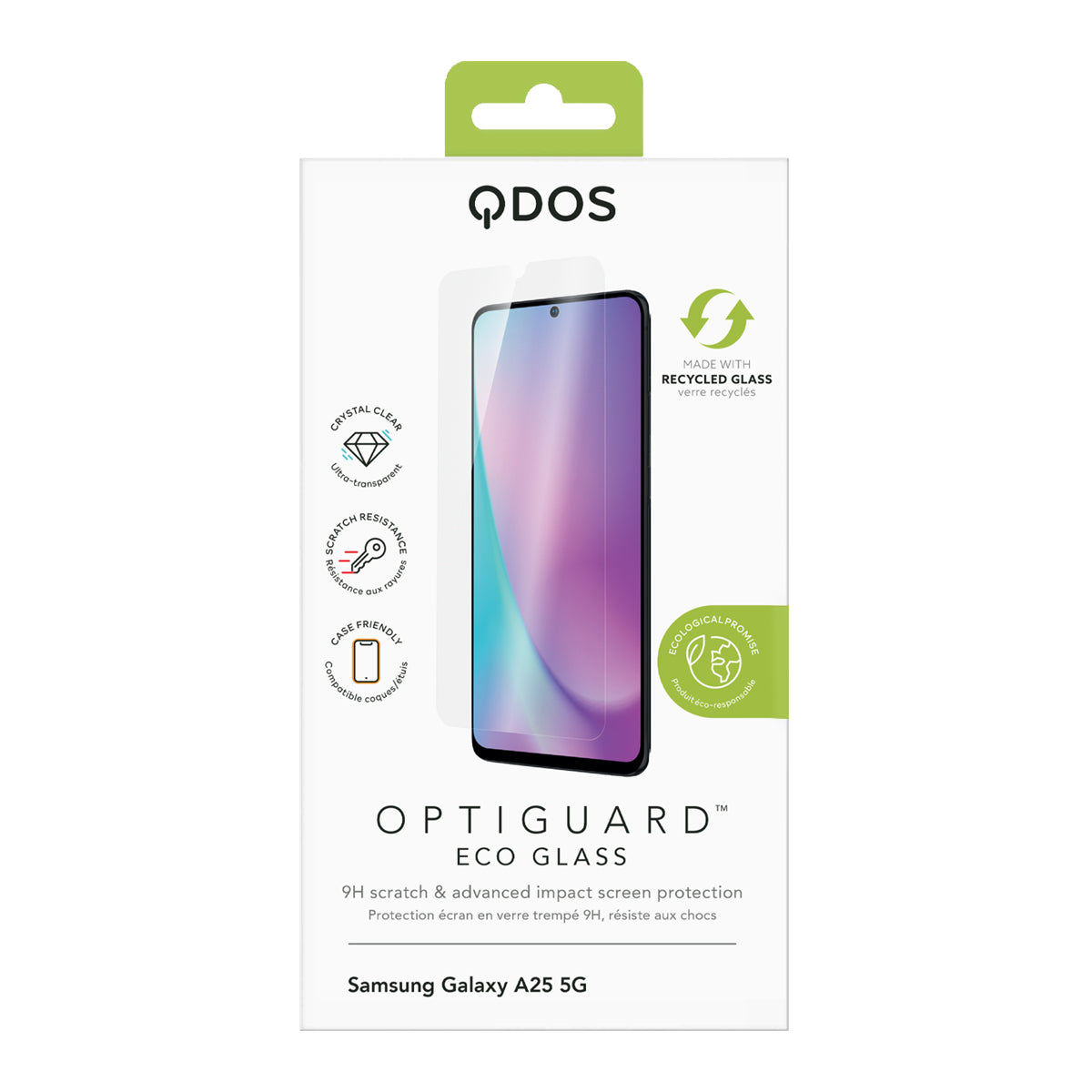 OptiGuard Eco Glass - Samsung Galaxy A25 5G Screen Protector - Clear