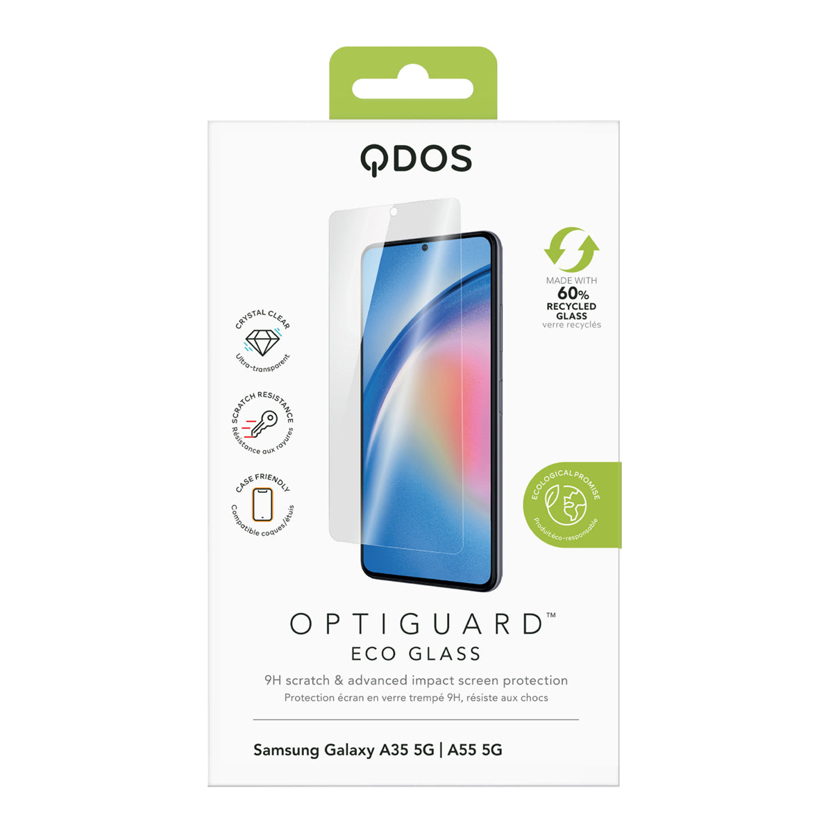 OptiGuard Eco Glass - Samsung Galaxy A35 5G | Galaxy A55 5G Screen Protector - Clear