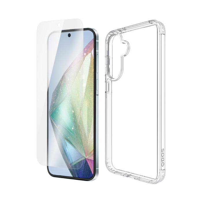 DUAL DEFENCE+ for Samsung Galaxy A56 - HYBRID 3m Clear Case I OptiGuard ECO Glass