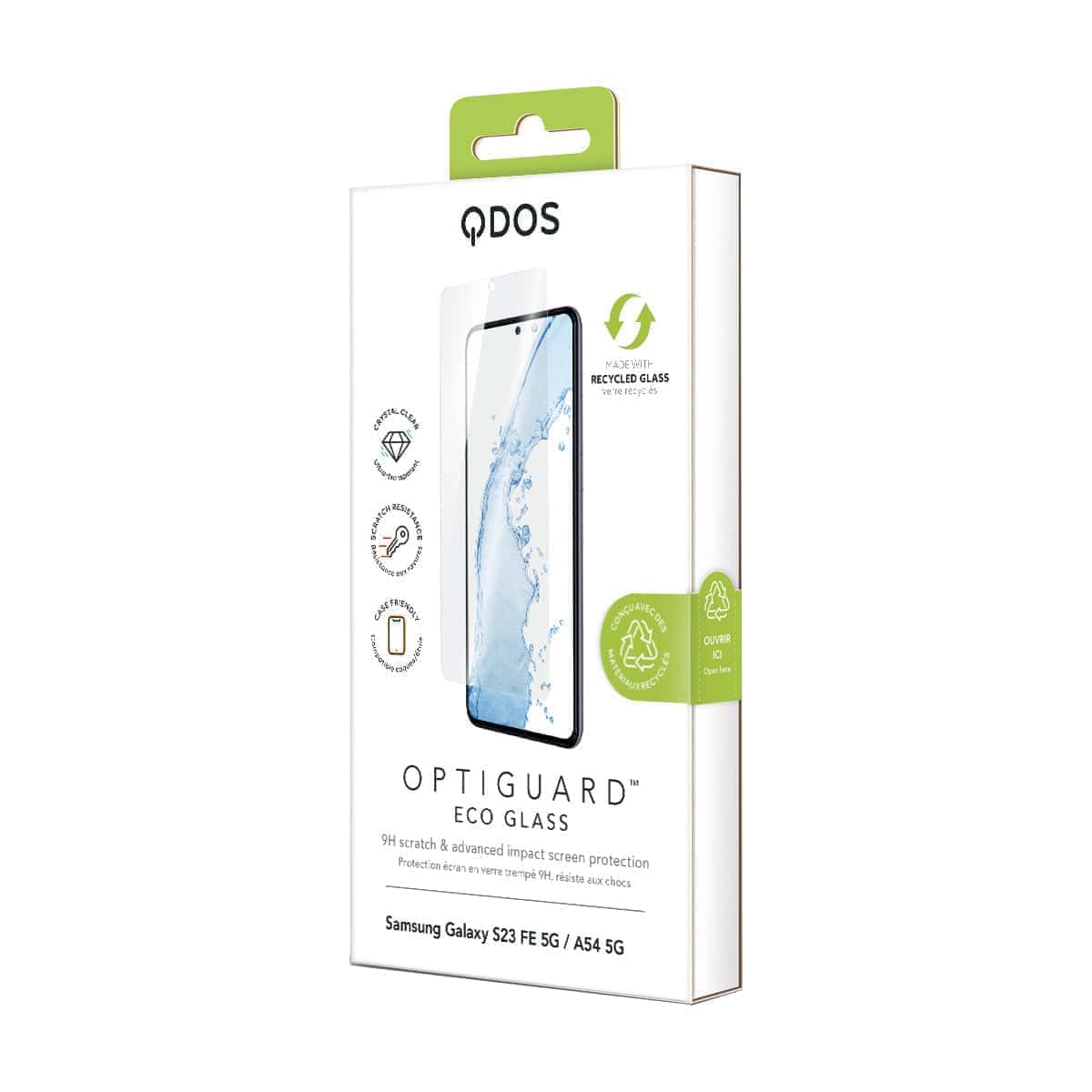 OptiGuard Eco Glass - Samsung Galaxy S23 FE / Galaxy A54 5G Screen Protector - Clear