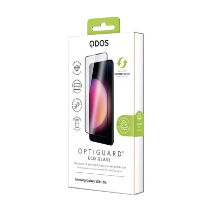 OptiGuard Eco Glass Plus - Samsung Galaxy S25+ / S24+ Screen Protector - Clear / Black Frame