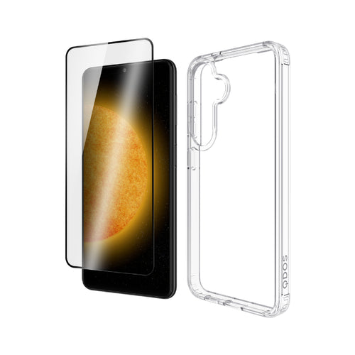 DUAL DEFENCE+ | Galaxy S25 - Clear Case & Screen Protector Bundle