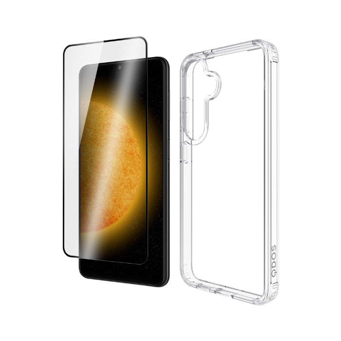 DUAL DEFENCE+ | Galaxy S25 - Clear Case & Screen Protector Bundle