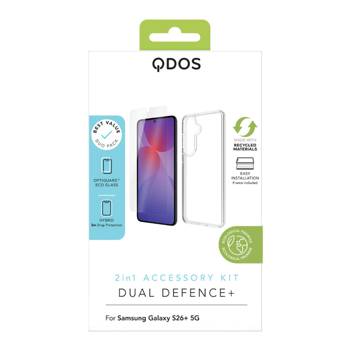 DUAL DEFENCE+ | Samsung Galaxy S26+ 5G Case & Screen Protector Bundle