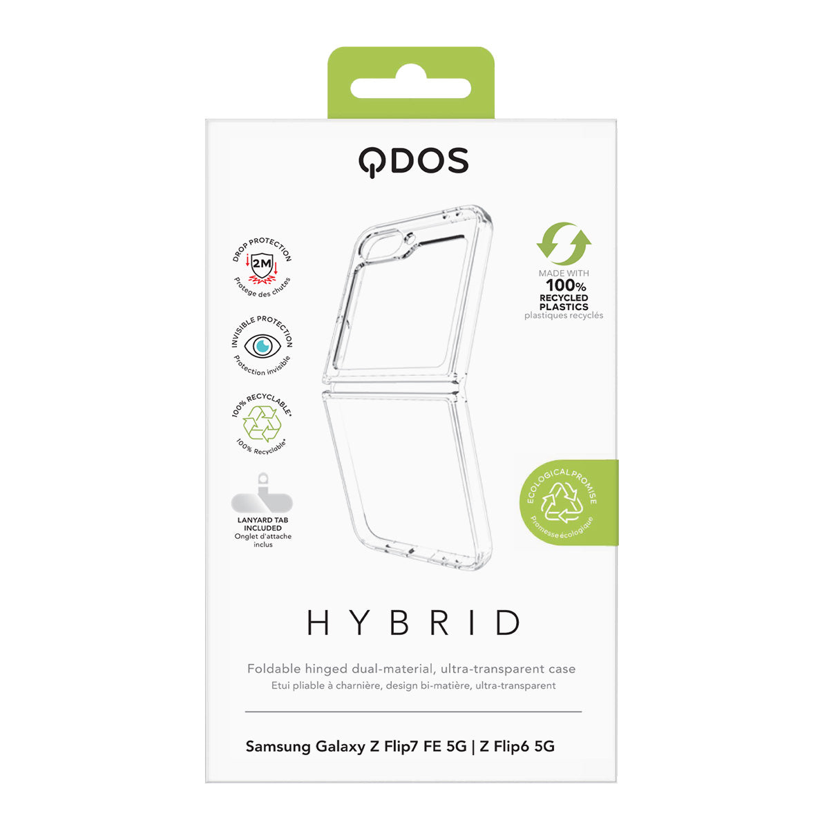 Hybrid Clear - Samsung Galaxy Z Flip7 FE 5G | Z Flip6 5G Case - Clear