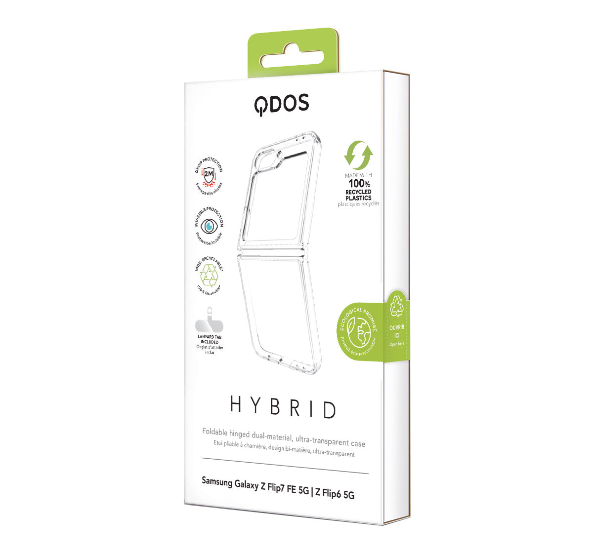 Hybrid Clear - Samsung Galaxy Z Flip7 FE 5G | Z Flip6 5G Case - Clear