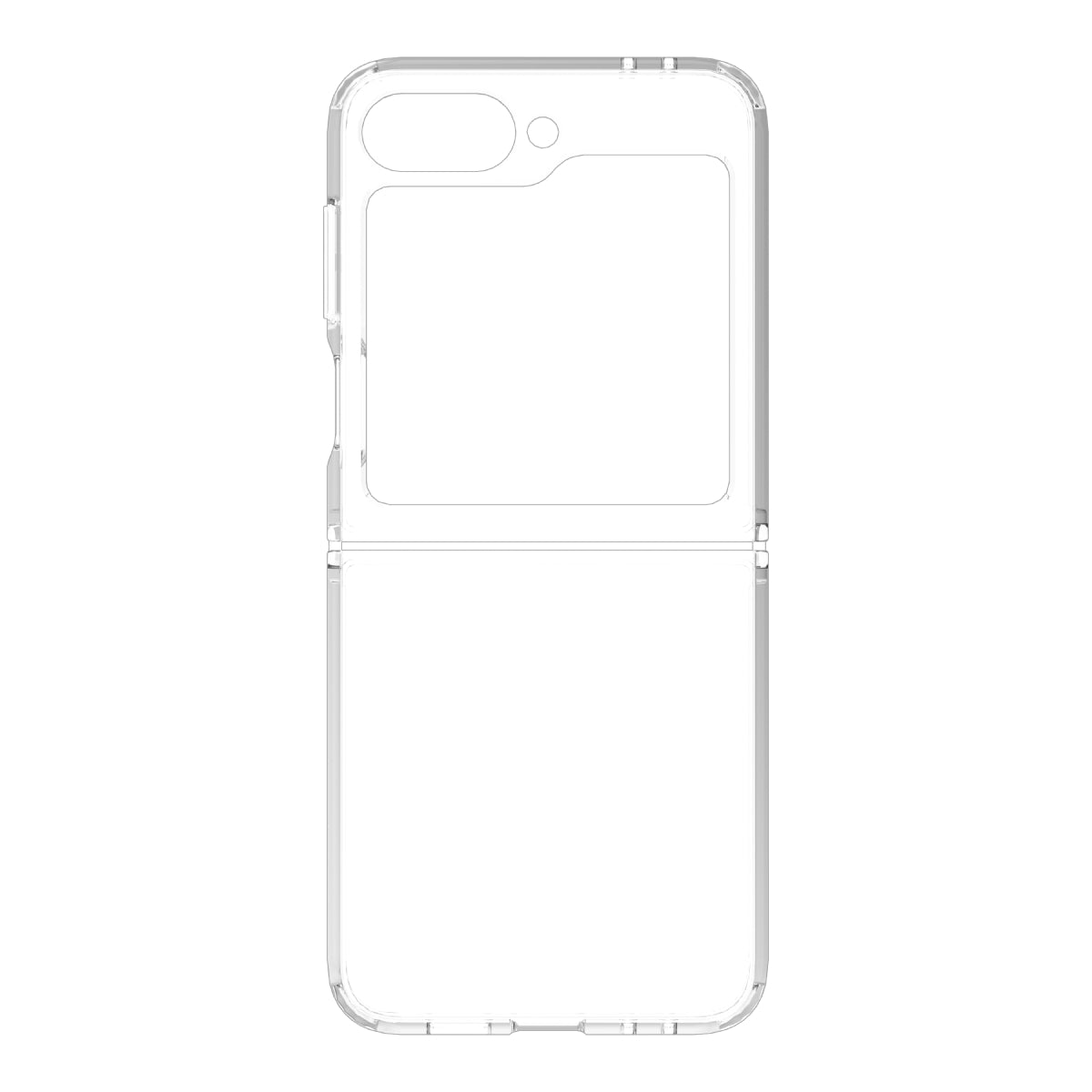 Hybrid Clear - Samsung Galaxy Z Flip7 FE 5G | Z Flip6 5G Case - Clear