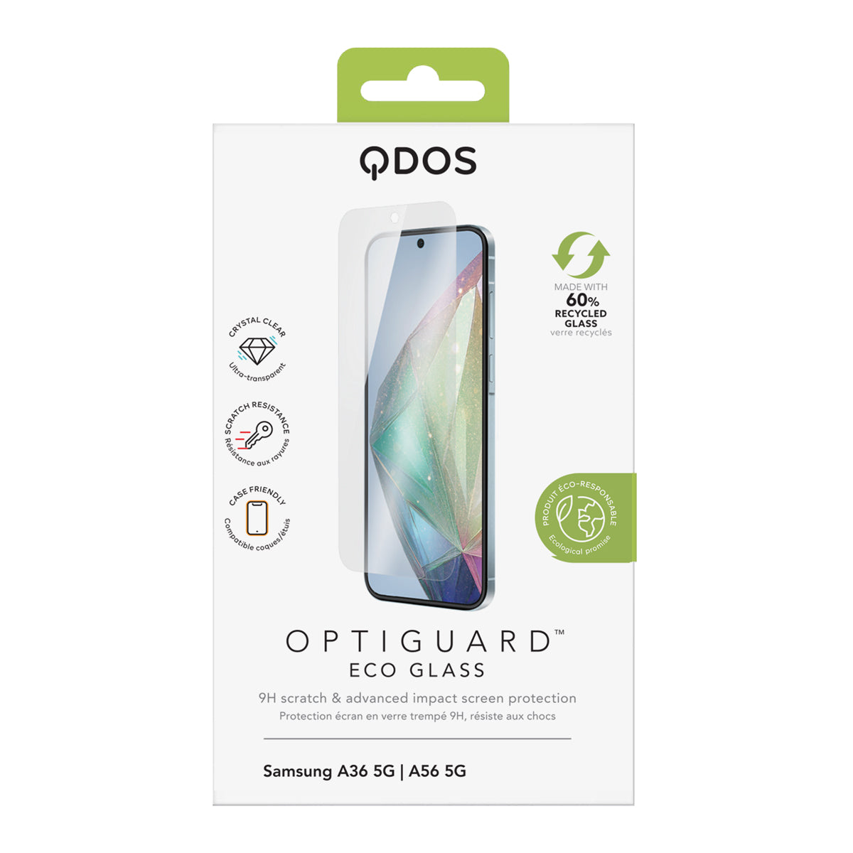 OptiGuard® ECO GLASS for Galaxy A36 5G | A56 5G Screen Protector - Clear