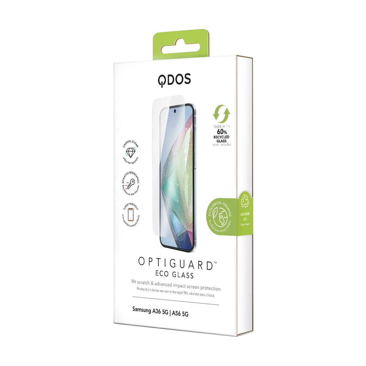 OptiGuard® ECO GLASS for Galaxy A36 5G | A56 5G Screen Protector - Clear