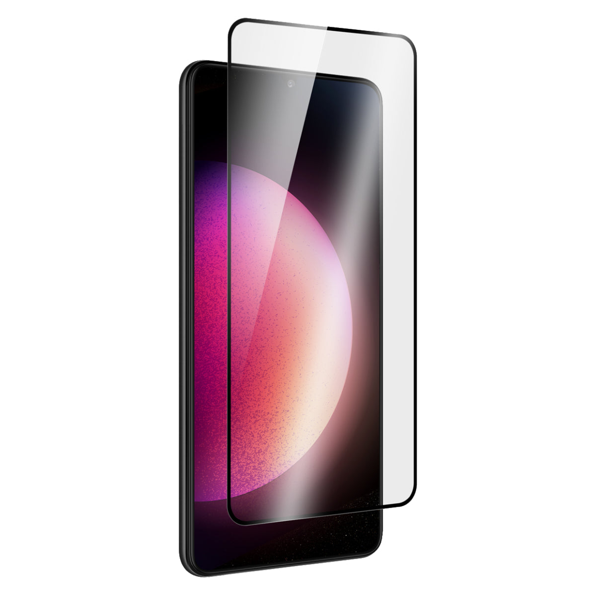 OptiGuard Eco Glass Plus - Samsung Galaxy S25+ | S24+ Screen Protector - Clear / Black Frame