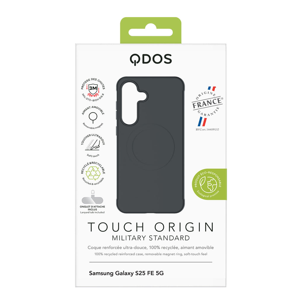 (OFG | GRS) Touch Origin | Military Standard Case for Samsung Galaxy S25 FE - Black