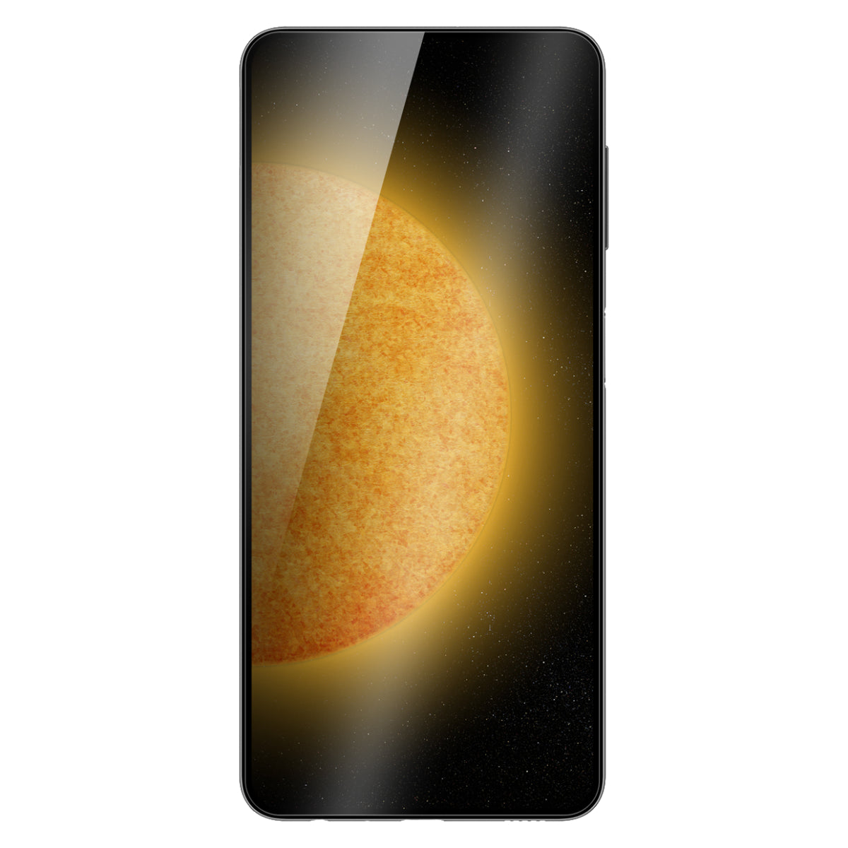 OptiGuard Eco Glass Plus - Samsung Galaxy S25 | S24 Screen Protector - Clear / Black Frame