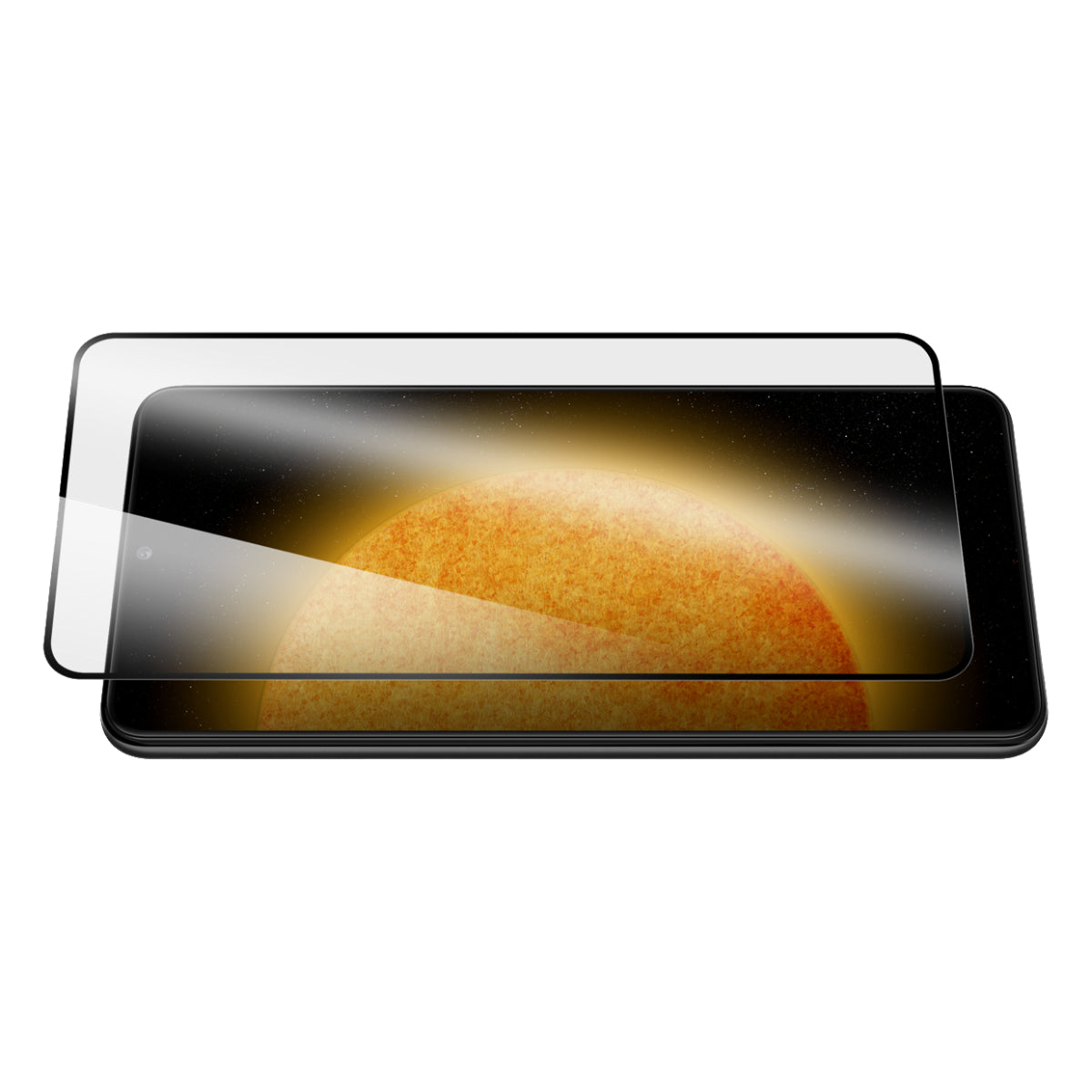 OptiGuard Eco Glass Plus - Samsung Galaxy S25 / S24 Screen Protector - Clear / Black Frame