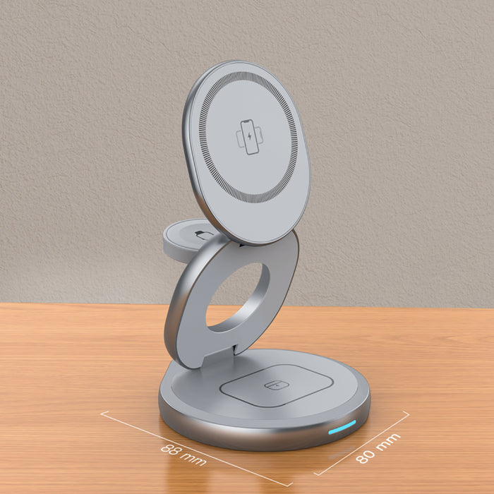 SnapStand 3-in-1 Wireless Charger - Space Grey