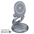 SnapStand Qi2 3-in-1 Wireless Charger - Space Grey