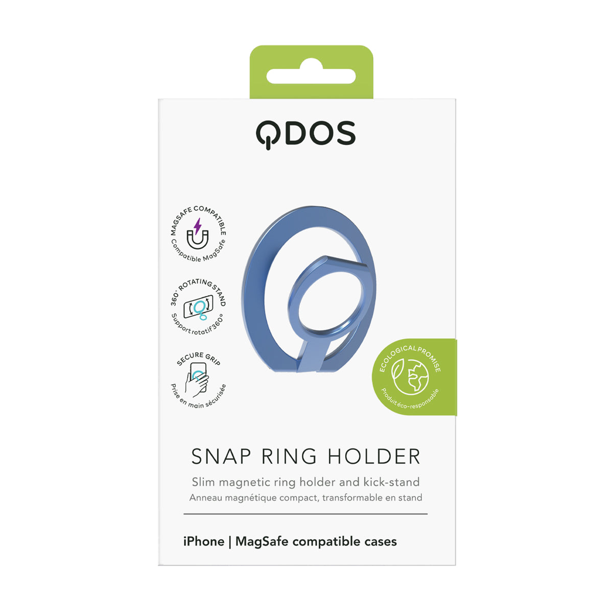 Snap Ring Holder - MagSafe Compatible Case Kick-stand - Blue