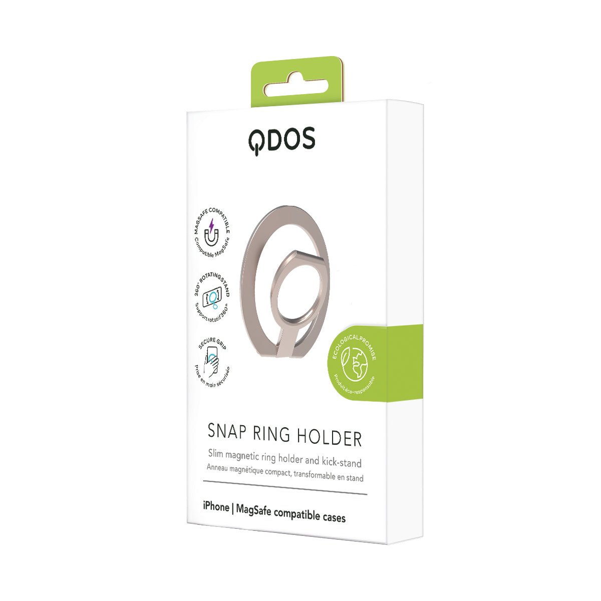 Snap Ring Holder - MagSafe Compatible Case Kick-stand - Desert Titanium