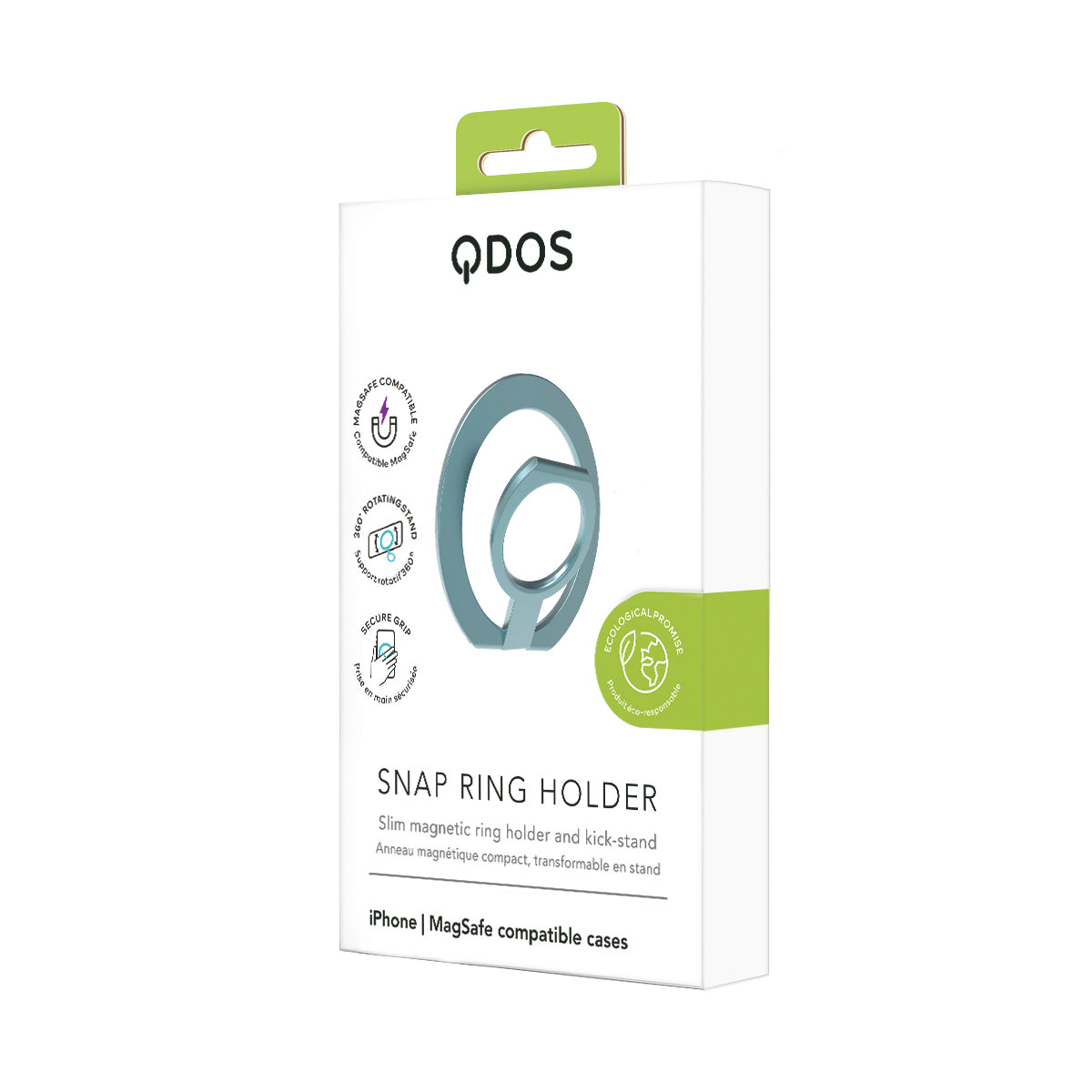 Snap Ring Holder - MagSafe Compatible Case Kick-stand - Green