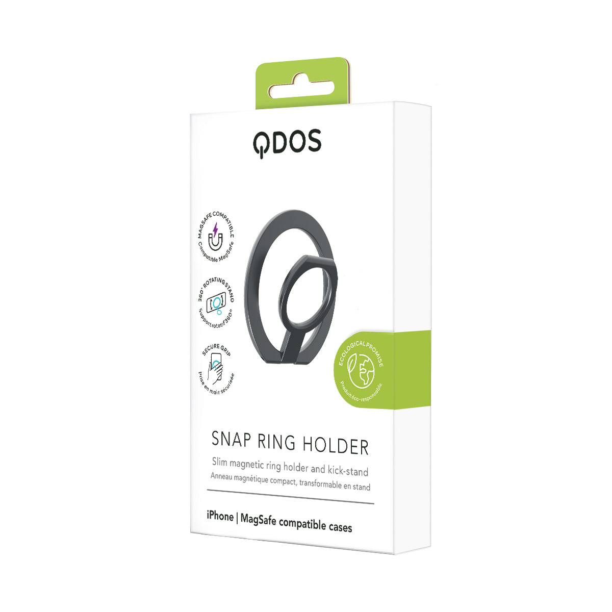Snap Ring Holder - MagSafe Compatible Case Kick-stand - Natural Titanium