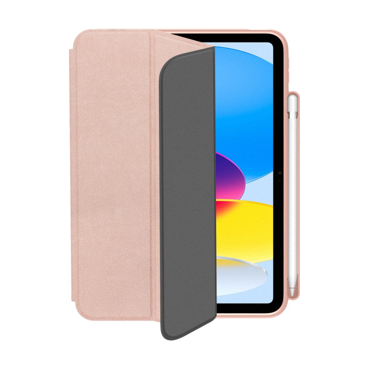 MUSE - Apple iPad 10th Gen Folio Case - Clear / Pink