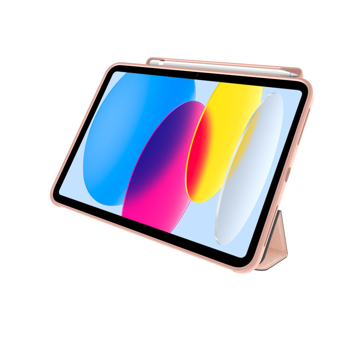 MUSE - Apple iPad 10th Gen Folio Case - Clear / Pink