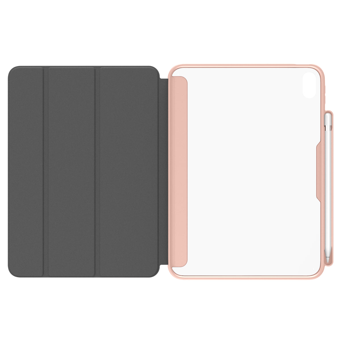 MUSE - Apple iPad 10th Gen Folio Case - Clear / Pink