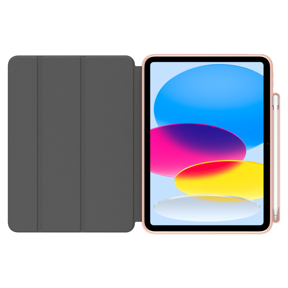 MUSE - Apple iPad 10th Gen Folio Case - Clear / Pink