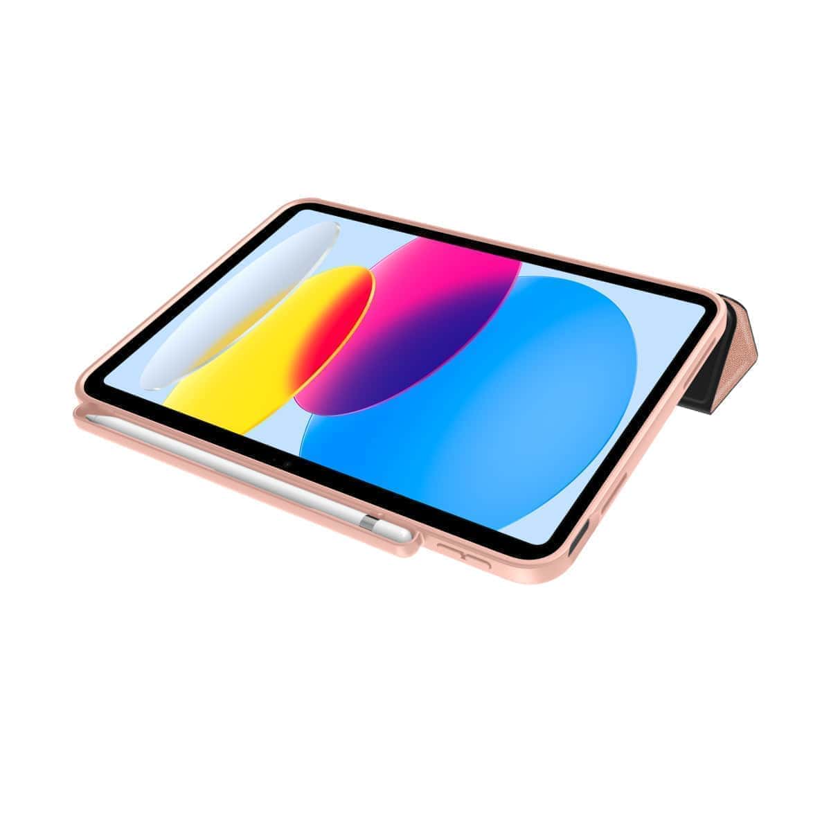 MUSE - Apple iPad 10th Gen Folio Case - Clear / Pink