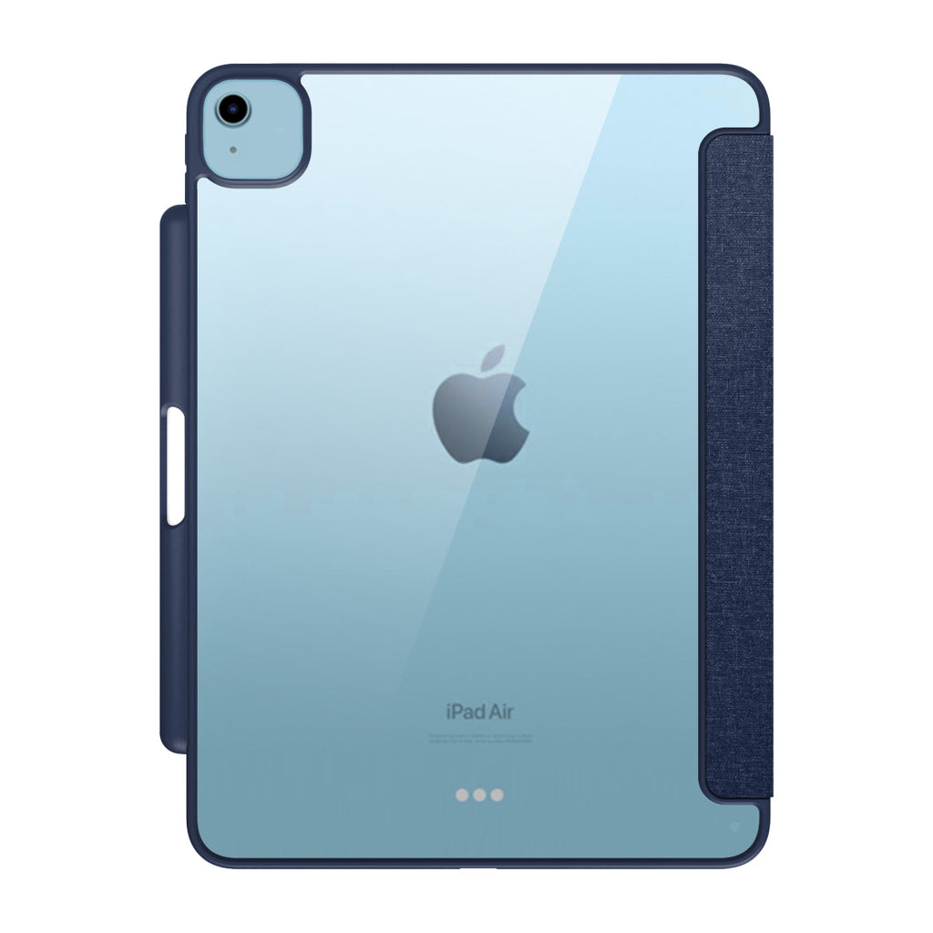 MUSE - Apple iPad Air 11-inch (M4/M3/M2) | iPad Air (5th/4th gen) | iPad Pro 11-inch (4th/3rd/2nd/1st gen) Folio Case - Clear / Blue