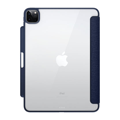 MUSE - Apple iPad Air 11-inch (M3/M2) / iPad Air (5th/4th gen) / iPad Pro 11-inch (4th/3rd/2nd/1st gen) Folio Case - Clear / Blue