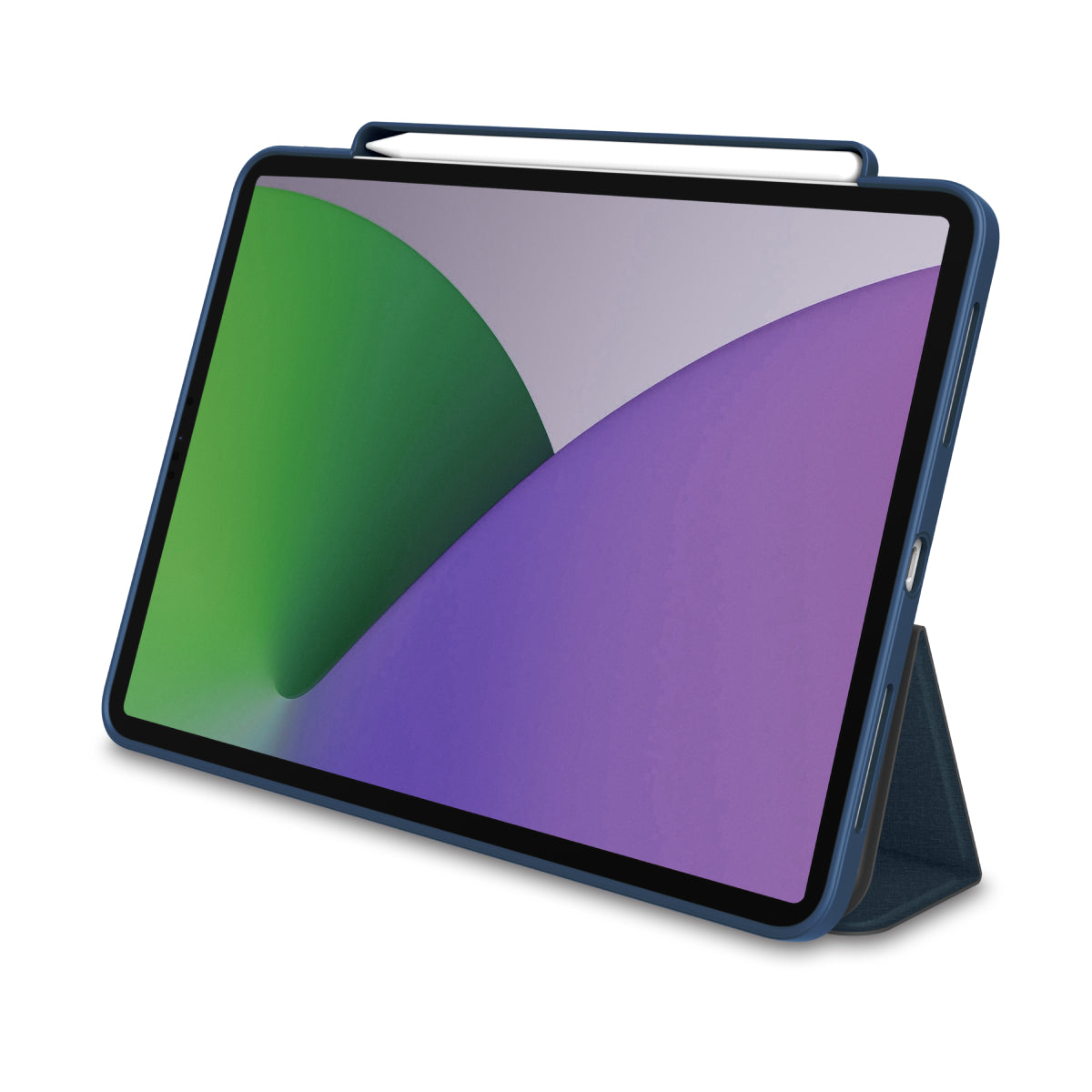 MUSE - Apple iPad Air 11-inch (M3/M2) / iPad Air (5th/4th gen) / iPad Pro 11-inch (4th/3rd/2nd/1st gen) Folio Case - Clear / Blue