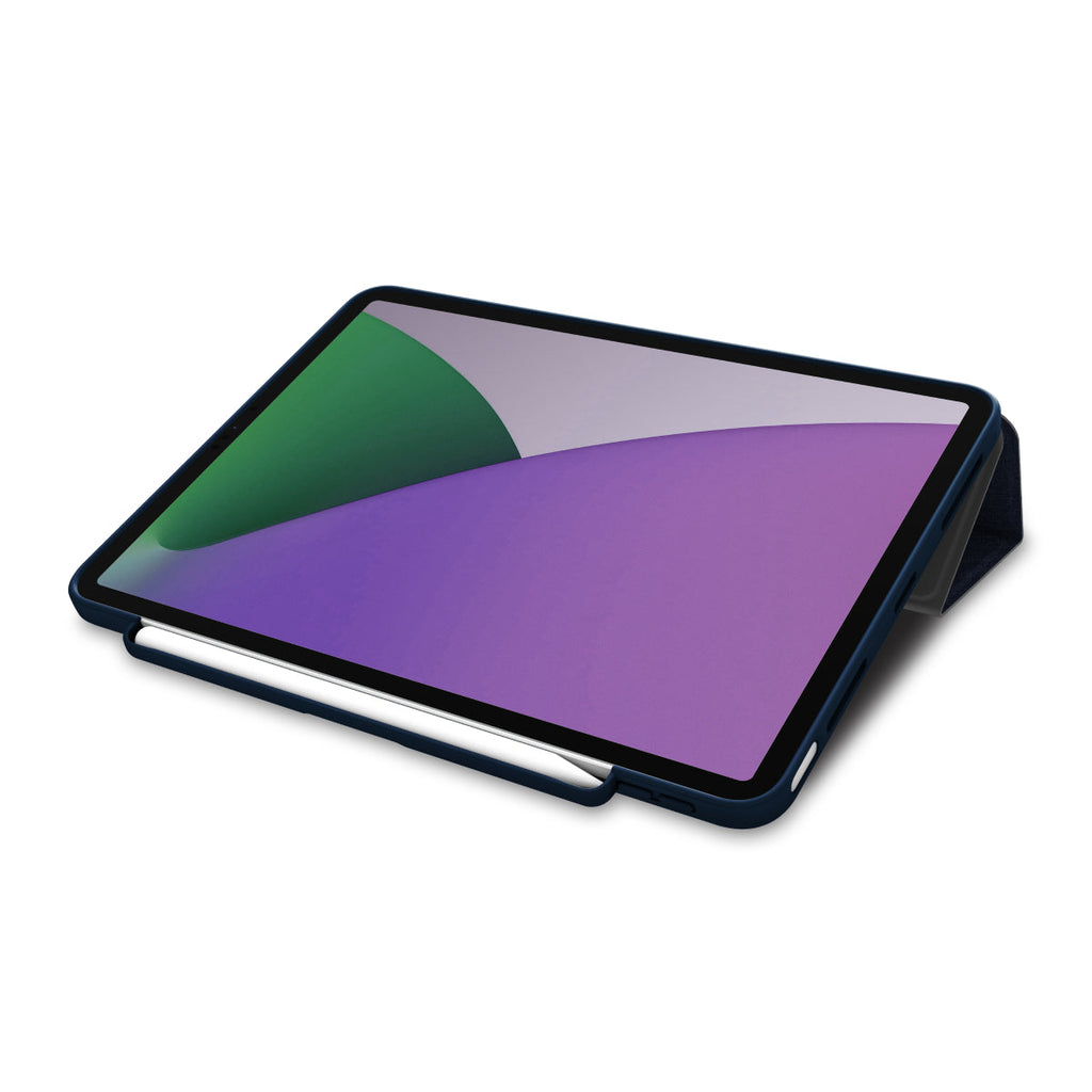 MUSE - Apple iPad Air 11-inch (M4/M3/M2) | iPad Air (5th/4th gen) | iPad Pro 11-inch (4th/3rd/2nd/1st gen) Folio Case - Clear / Blue