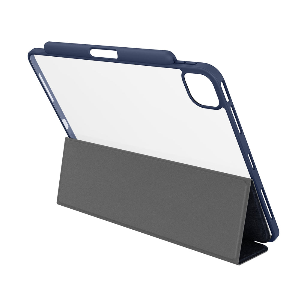 MUSE - Apple iPad Air 11-inch (M4/M3/M2) | iPad Air (5th/4th gen) | iPad Pro 11-inch (4th/3rd/2nd/1st gen) Folio Case - Clear / Blue