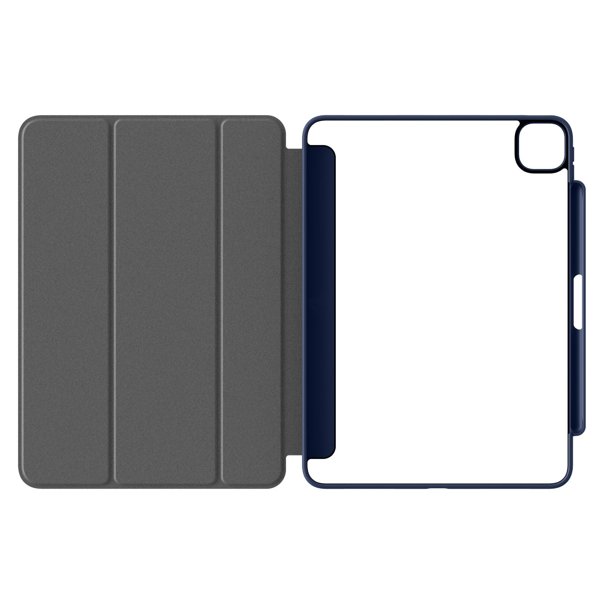 MUSE - Apple iPad Air 11-inch (M3/M2) / iPad Air (5th/4th gen) / iPad Pro 11-inch (4th/3rd/2nd/1st gen) Folio Case - Clear / Blue